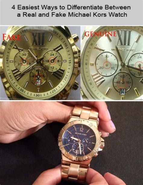 michael kors real vs fake watch|michael kors watch authenticity.